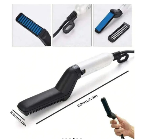 Plancha Cepillo Alisador De Barba