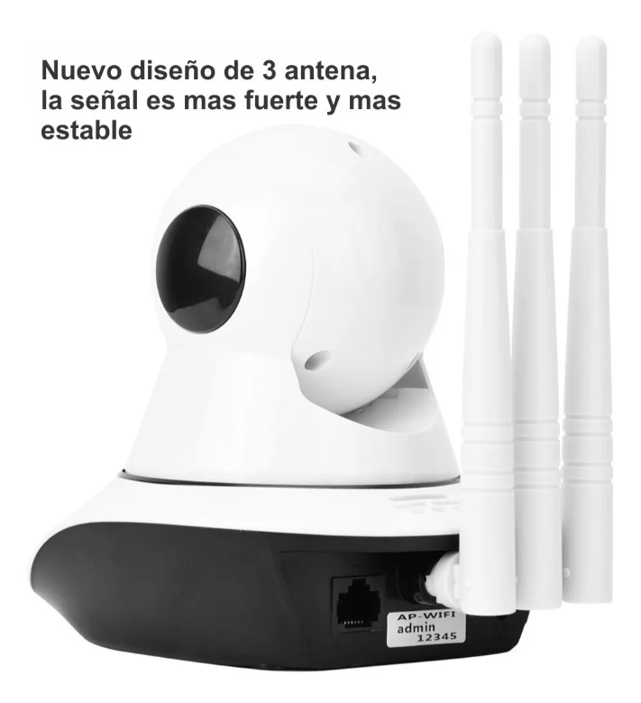 Cámara De Seguridad Ip Wifi 3 Antenas