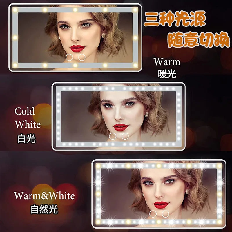 Espejo de maquillaje carro Táctil LED