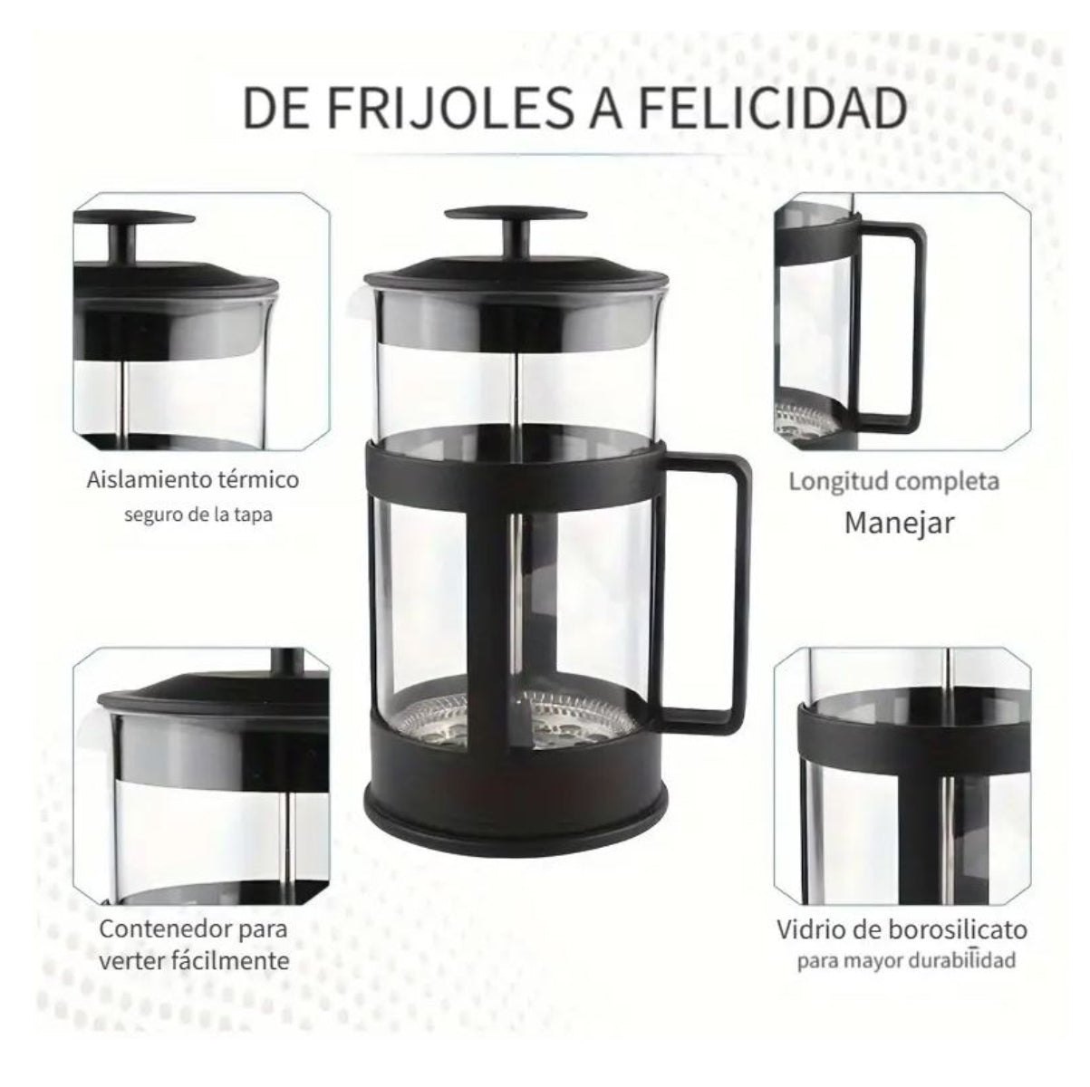 Cafetera Prensa Francesa Café y Té