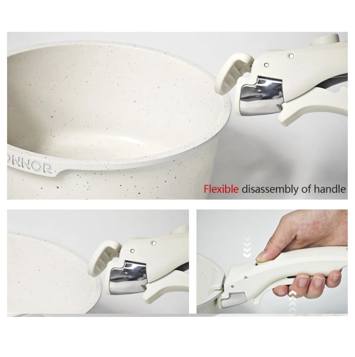 Juego Ollas Donnor Mango Desmontable 5pc